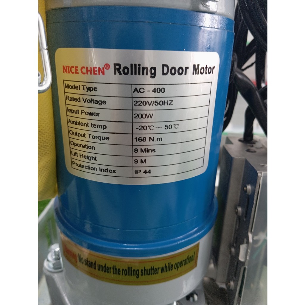 Mô tơ kéo mái bạt mái xếp  Nice chen AC400 (motor + hộp nhận + puly)