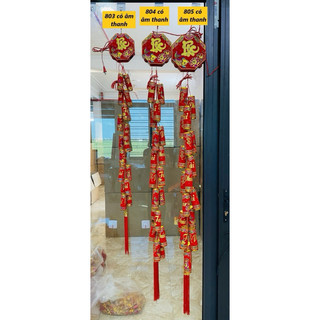 Pháo Điện Tử Trang Trí Tết- Điều Khiển Từ Xa Dài 200cm Có Đèn Led Chữ Việt