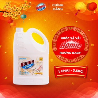 Nước xả vải HOMIE EXPERT Hương Baby 3.5kg