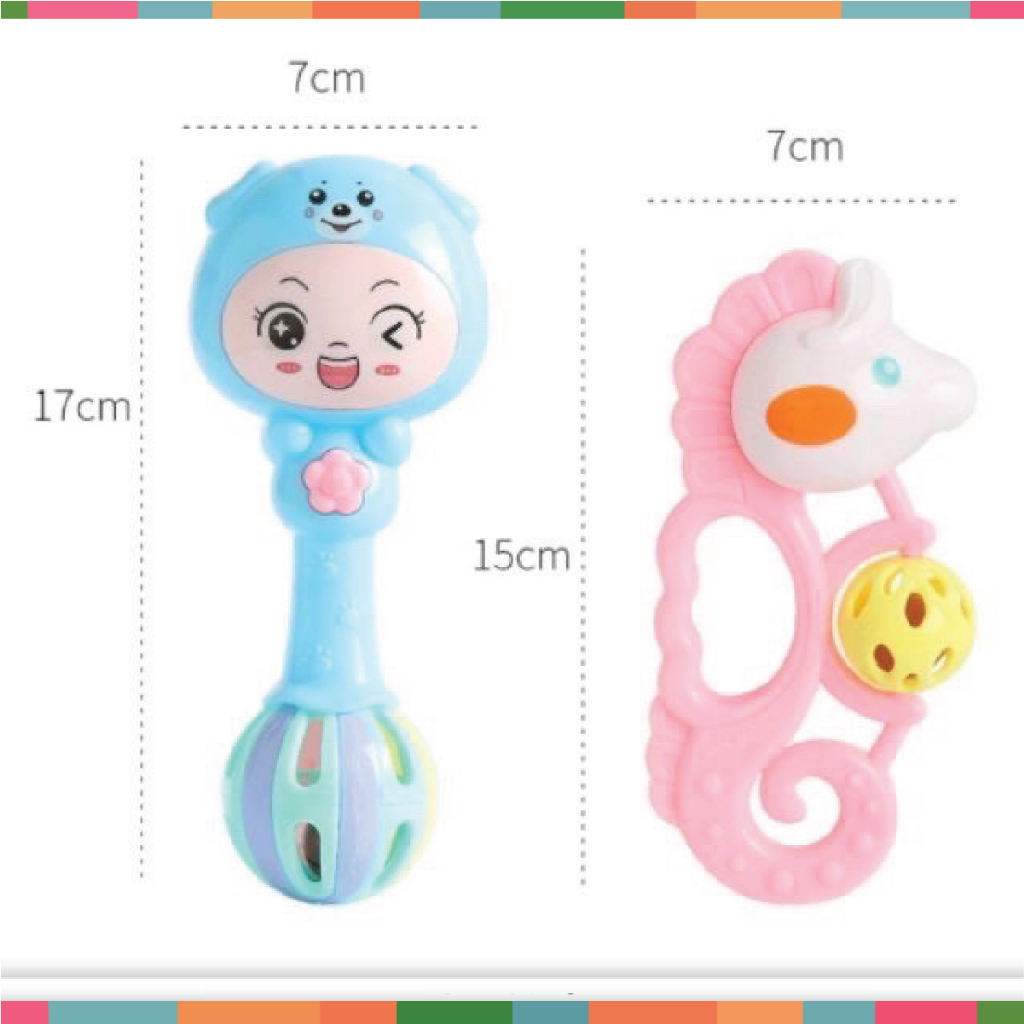 Bộ Đồ Chơi 7 Món Xúc Xắc Đa Hình Đa Màu Sắc Cho Bé Đậu Đậu Store