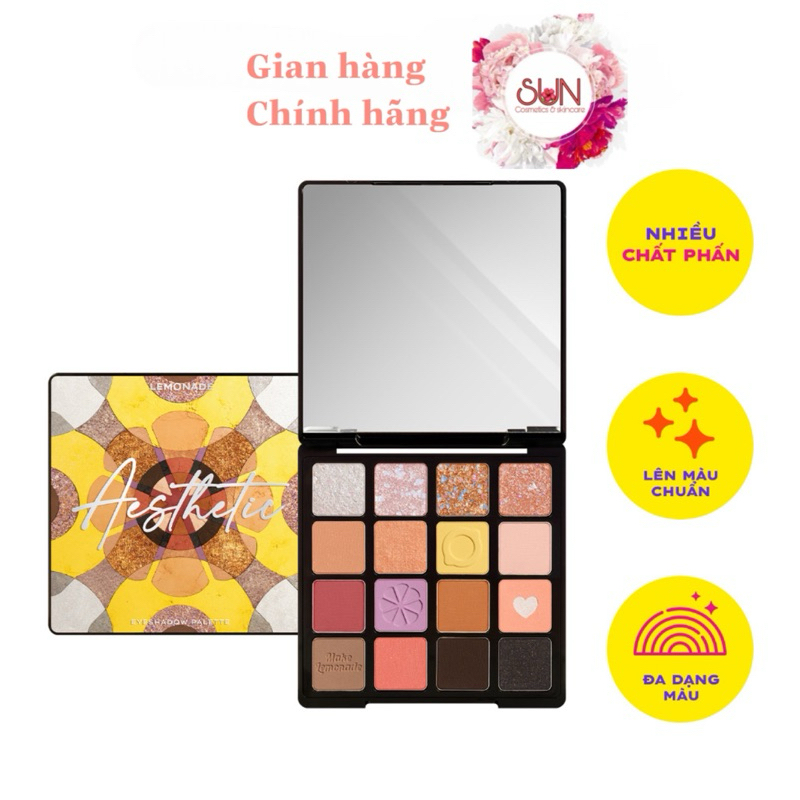 Bảng phấn mắt Lemonade Aesthetic Eyeshadow Palette Version 2 20.8g