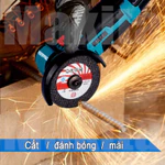Máy Cắt Cầm Tay makita 12V, Thân Máy mài pin, Máy mài khuôn mini, máy mài góc đa năng motor ruột đồng tặng kèm lưỡi cắt — ảnh 7