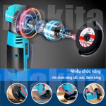Máy Cắt Cầm Tay makita 12V, Thân Máy mài pin, Máy mài khuôn mini, máy mài góc đa năng motor ruột đồng tặng kèm lưỡi cắt — ảnh 6