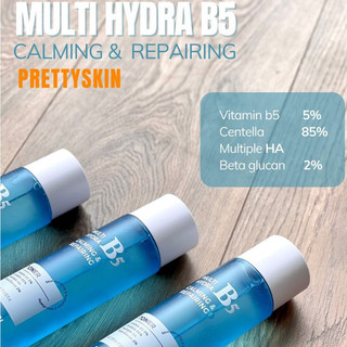 Nước Hoa Hồng Phục Hồi Dưỡng Trắng Da PRETTY SKIN Multi Hydra B5 Calming & Repairing 205ml - Bebeau