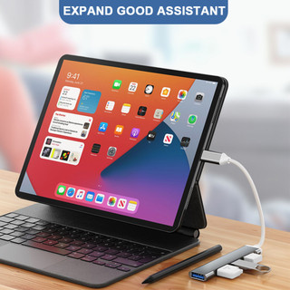 Hub Chia Type C / USB sang 4 Cổng USB 3.0 - Bộ chia Type C 3.1 OTG Cho Xiaomi Lenovo Mac Pro 13 15 Air Pro PC