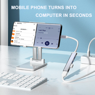Hub Chia Type C / USB sang 4 Cổng USB 3.0 - Bộ chia Type C 3.1 OTG Cho Xiaomi Lenovo Mac Pro 13 15 Air Pro PC