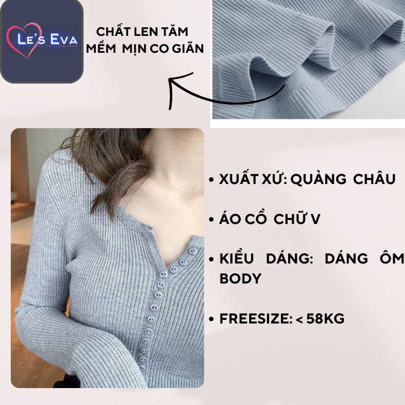 Áo len nữ tay dài Thiết kế cổ chữ V dáng ôm dệt kim mềm mịn thời trang mùa đông Hàn Quốc trẻ trung quyến rũ AL02