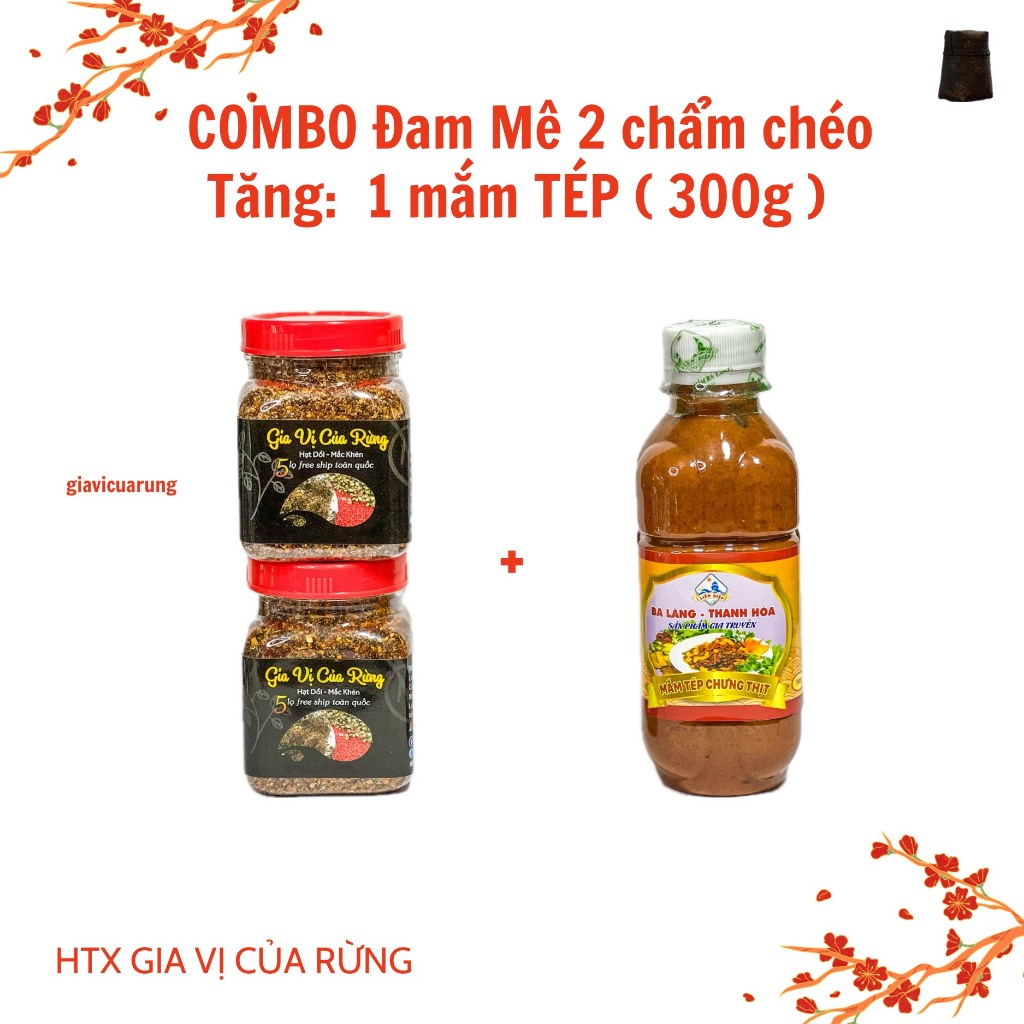 combo 2 chẩm chéo tăng 1 mắm tôm hoặc 1 mắm tép 300g