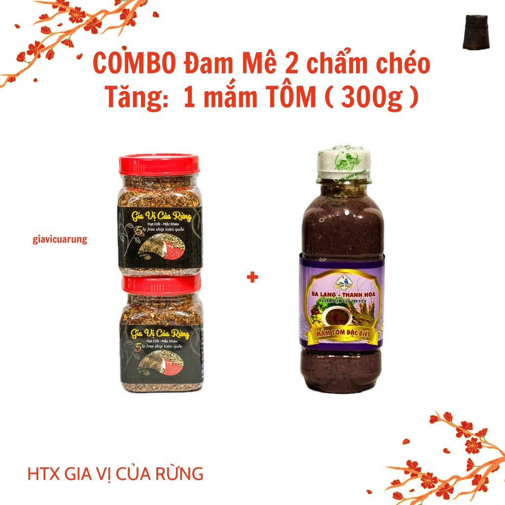 combo 2 chẩm chéo tăng 1 mắm tôm hoặc 1 mắm tép 300g