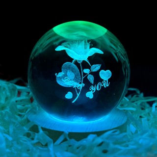 (BỘ QUẢ CẦU PHA LÊ 3D + ĐẾ GỖ ĐA SẮC CÓ ĐIỀU KHIỂN TỪ XA ) chọn được màu, tự động đổi màu,độ sáng...