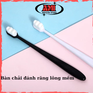 Bàn chải đánh răng sợi lông siêu mịn mềm mại kèm hộp cao cấp_Ami