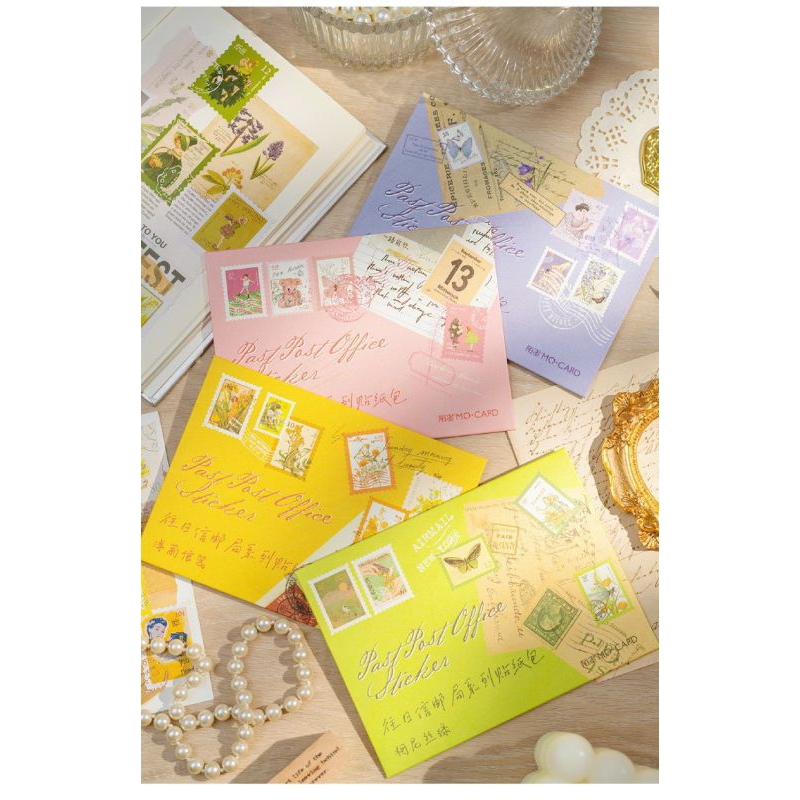 46 Miếng Sticker Tem Thư Dễ Thương Đựng Trong Bìa Thư | Shopee Việt Nam