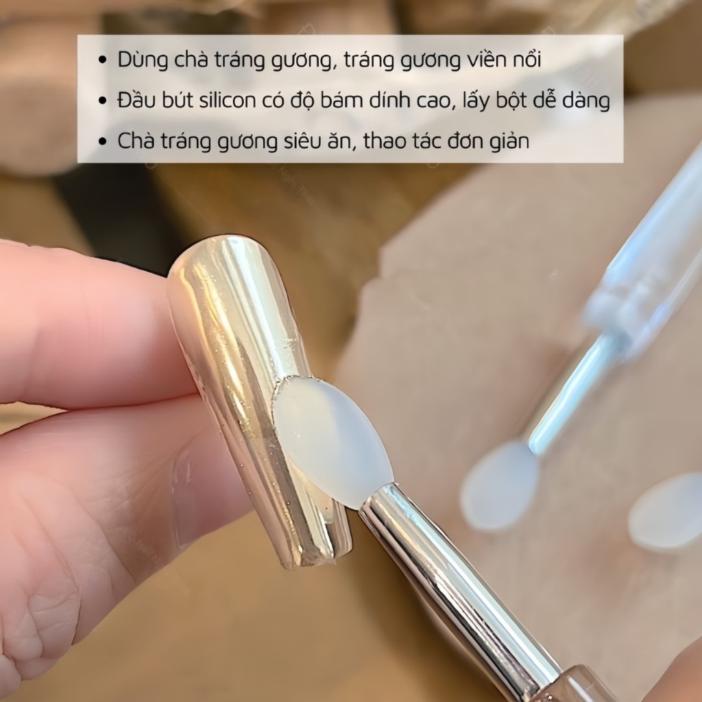 [Sản Phẩm Mới] Cọ chà tráng gương silicon chuyên dụng cho ngành nail
