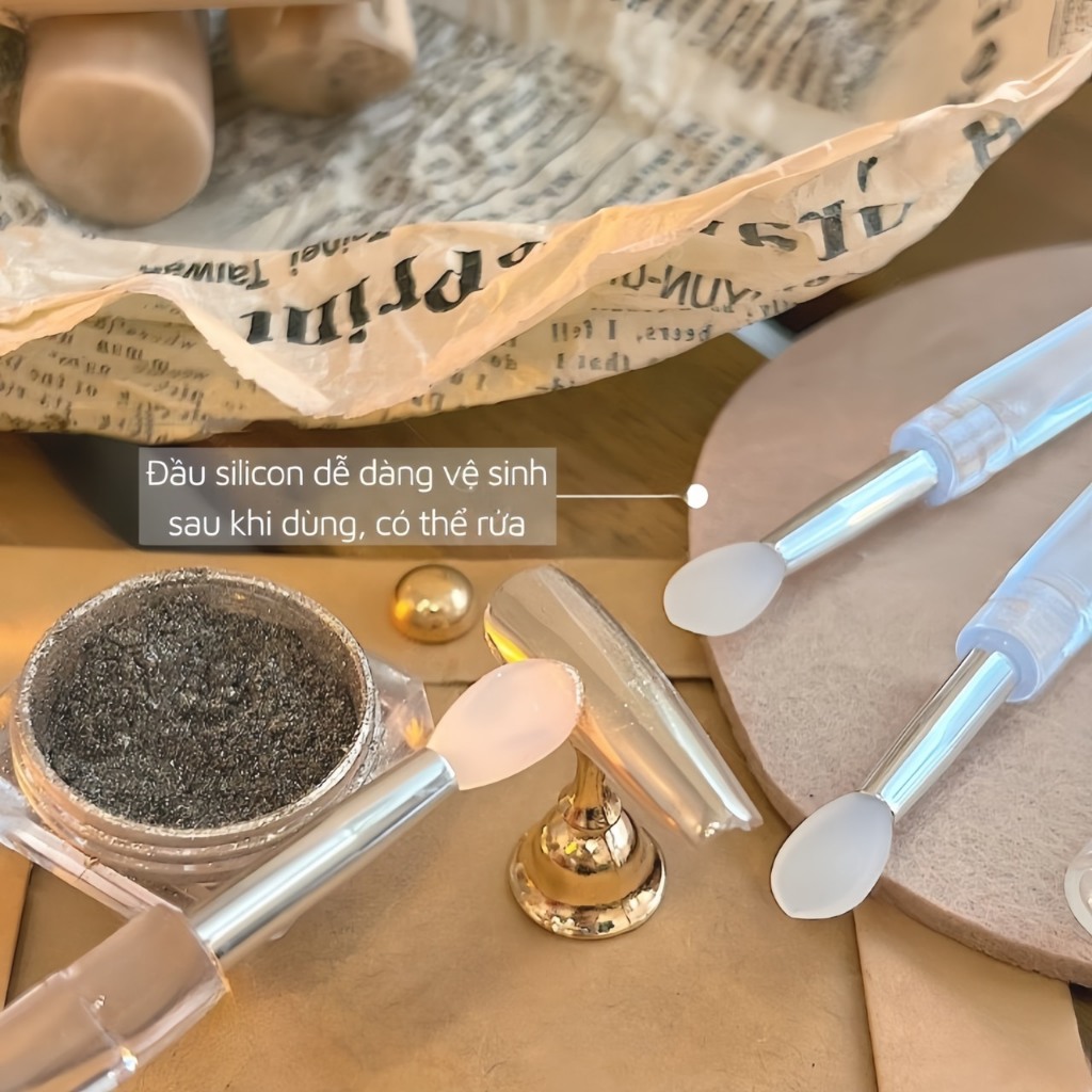 [Sản Phẩm Mới] Cọ chà tráng gương silicon chuyên dụng cho ngành nail
