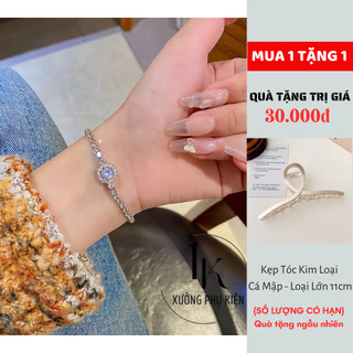 [🔥MUA 1 TẶNG 1🔥] Vòng Tay Nữ Dây Rút Đính Đá Zircon Cao Cấp Thiết Kế Đơn Giản