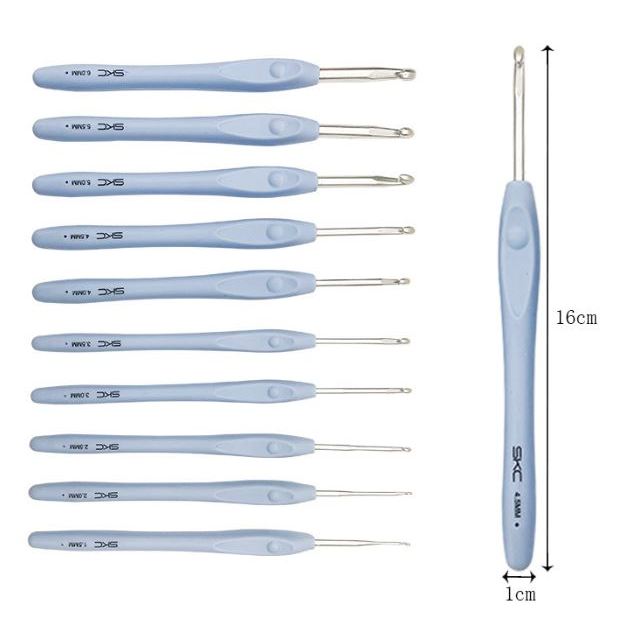 Kim móc SKC cán nhựa dẻo chất lượng kim móc len handmade