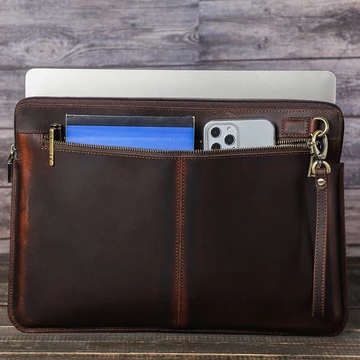 Bao Da Ngựa, Cặp Da, Túi đựng Laptop dành cho Macbook Air 15 inch / Macbook Pro 15.4 inch / Macbook Pro 16 inch