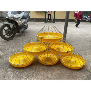 Máng Ăn Chống Bới Gia cầm Gà, Vịt, Ngan, Ngỗng Nhựa Nguyên Sinh Và Thép Chống Gỉ Siêu Bền Giá Xưởng