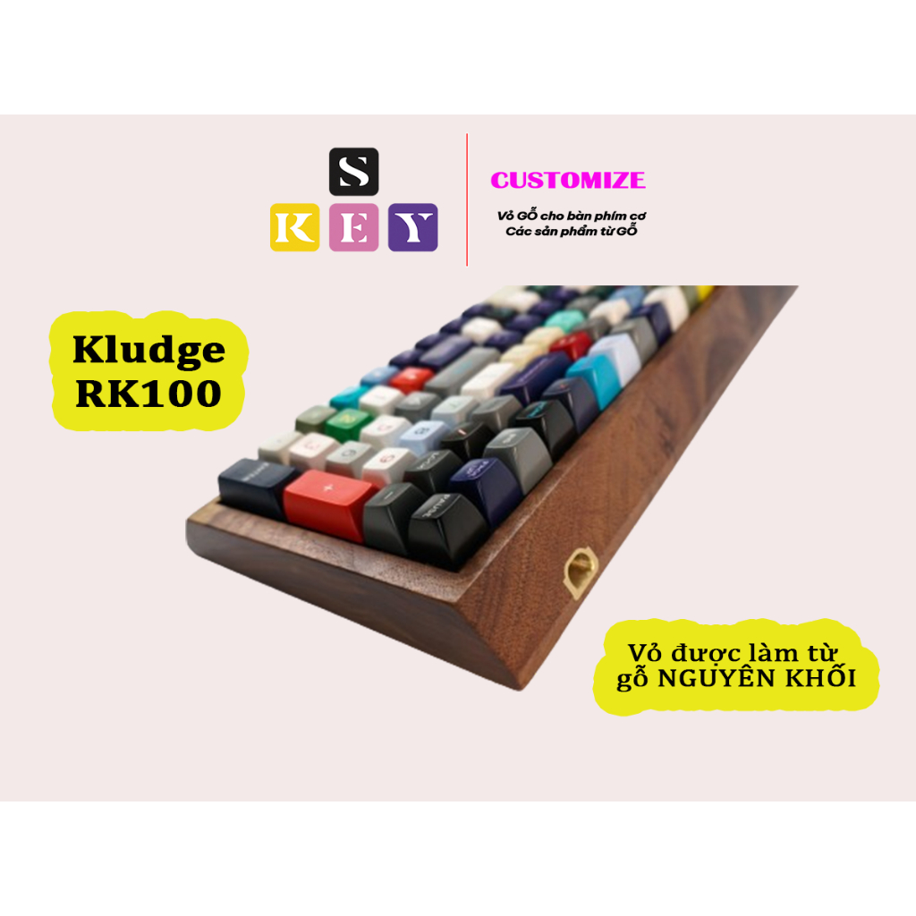 Vỏ Gỗ Bàn Phím Cơ RK100 - CASE WOOD MECHANICAL KEYBOARD RK100 | Shopee ...