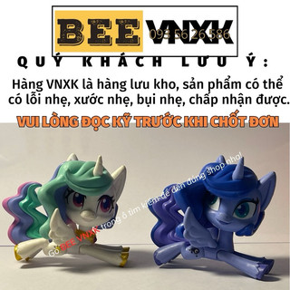 Set 2 ngựa pony chị em công chúa Luna, Celestia - Đồ chơi My Little Pony chính hãng Hasbro xuất dư không hộp BEE VNXK