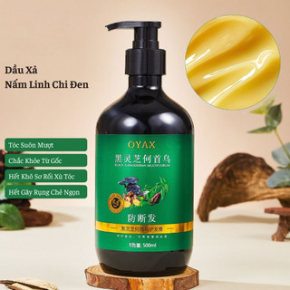 Combo Dầu Gội Xả Nấm Linh Chi Đen Nuôi Dưỡng Tóc Chắc Khỏe Tận Gốc Ngăn Ngừa Gãy Rụng Lấy Lại Màu Tóc