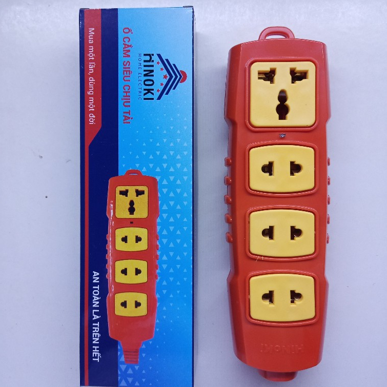 Ổ cắm siêu chịu tải HINOKI 6000w, hàng chất lượng chống vỡ, cháy nổ