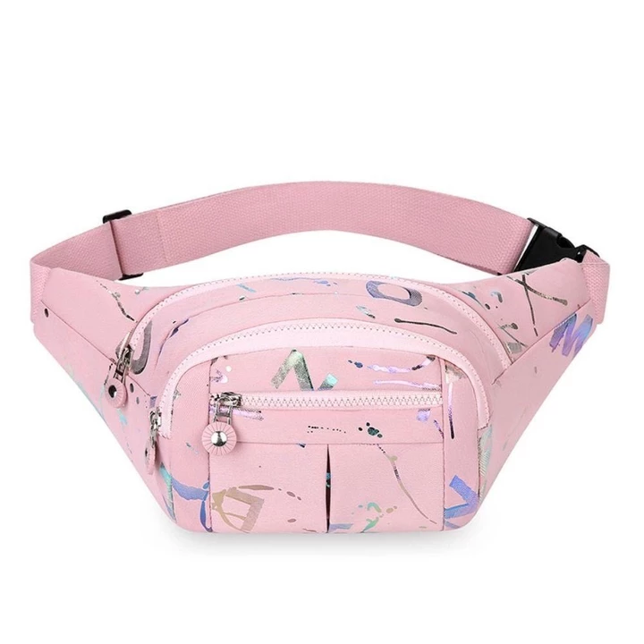 Túi bao tử unisex, túi đeo bụng, túi đeo chéo, túi đeo hông họa tiết chống nước nhiều ngăn đa năng – 2