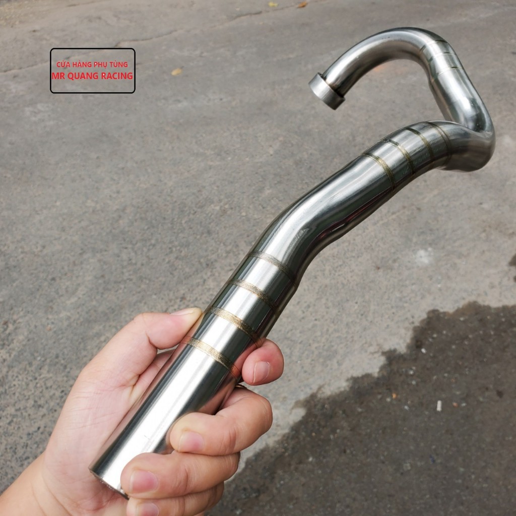 Cổ pô Inox 304 chạy Tig vảy cá phi 32 dành cho dòng Exciter 150 ...