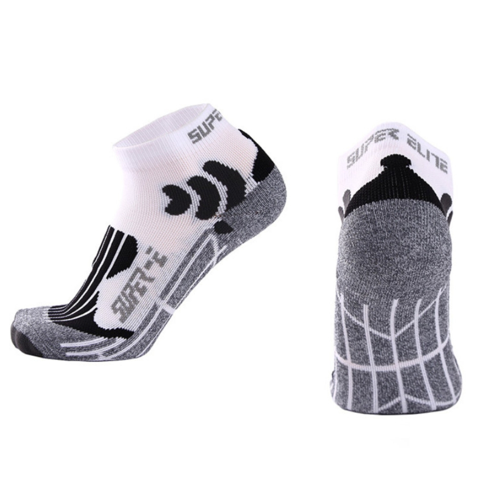 Vớ Tất cotton cổ thấp 3 màu loại dày phù hợp chạy bộ, bóng đá, bóng rổ...