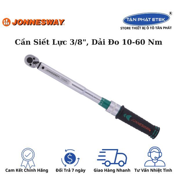 Cần siết lực 3/8 dải đo 10Nm đến 60Nm Chính hãng Jonnesway ( Đài Loan ...