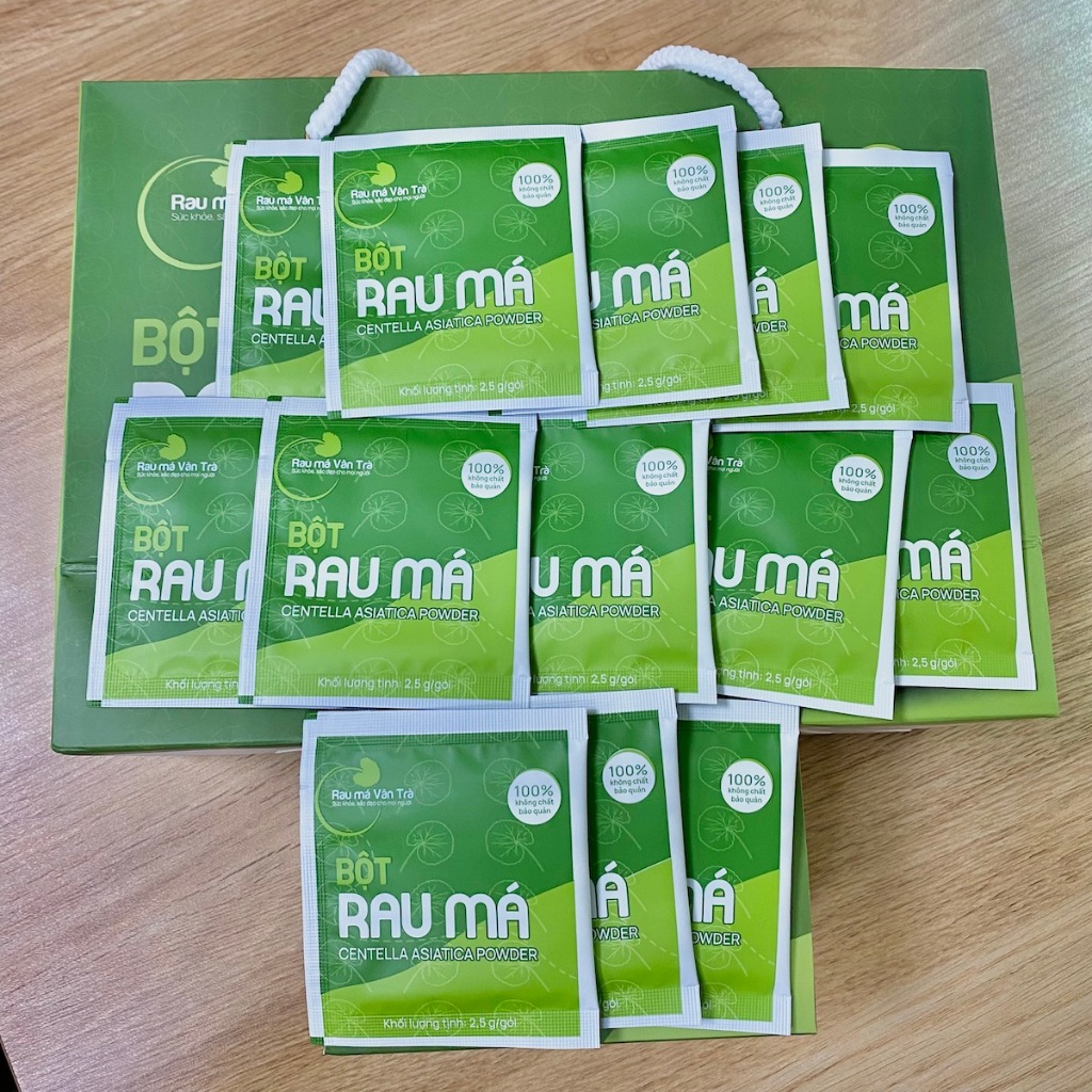 Bột Rau Củ Nguyên Chất Vân Trà Gói 2.5g Vị Rau Má