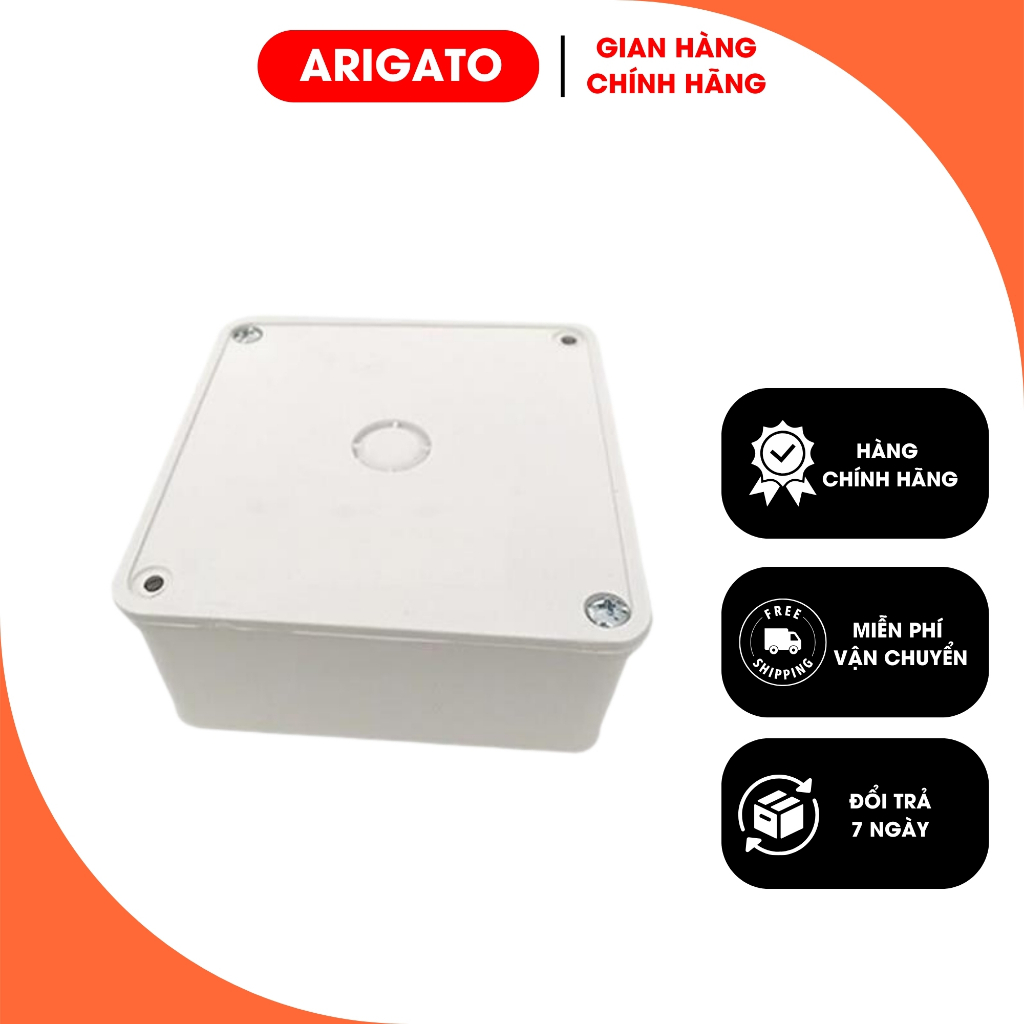 Hộp Kỹ Thuật Camera, Chân Đế Chữ L (11x11x5cm) - Hộp Điện Chống Nước Bảo Vệ Jack Nối, Nguồn Camera
