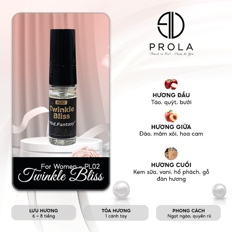 Ảnh Nước Hoa Chính Hãng Prola Mini Nam Nữ Thơm Lâu nhẹ Nhàng Cuốn Hút 3ml - 21 Mùi Hương Ngẫu Nhiên 3