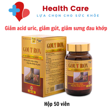 GOUT ROX thảo dược giảm acid uric, giảm gút, giảm sưng đau khớp - 50 viên [GOUT ROX]