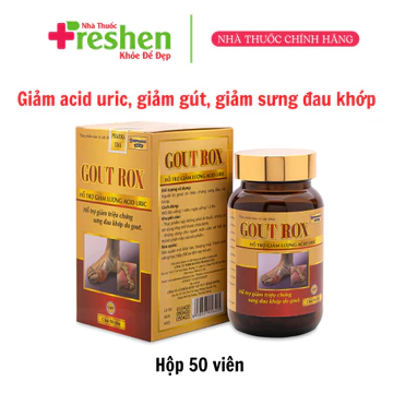 GOUT ROX thảo dược giảm acid uric, giảm gút, giảm sưng đau khớp - 50 viên [GOUT ROX]