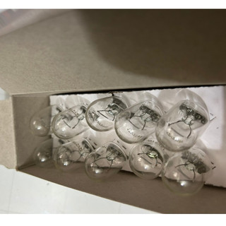 Hộp 10 Bóng đèn ô tô, bóng đèn phanh ô tô, bóng xi nhan ô tô chân cắm T20 12V21W 1 tóc màu trắng.