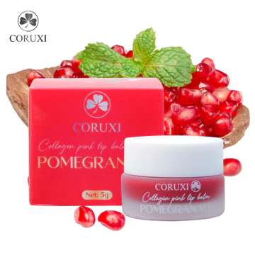 Mặt Nạ Ủ,Dưỡng hồng môi collagen Lên Màu Lựu Đỏ, Làm Mềm Mịn Căng Mọng Môi, Ngừa Thâm Khô Nút Nẻ Môi Coruxi Chính Hãng