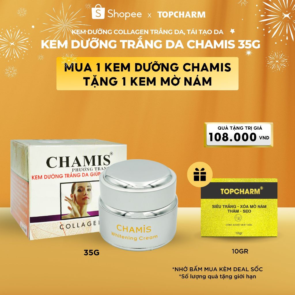 Kem dưỡng collagen giúp hỗ trợ tái tạo da CHAMIS 35g - Kem dưỡng da mặt ...