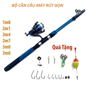 Bộ Cần Câu Máy Rút Gọn Và Phụ Kiện Hoàn Chỉnh - Câu Cá Hiệu Quả