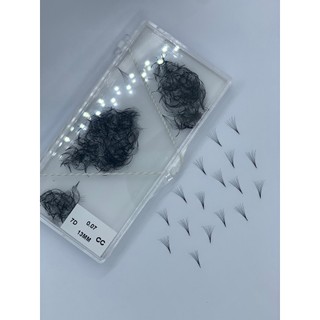 Mi fan 7D MD LASHES độ cong C - CC - D, độ dày 0. - 1 hộp 1000 fan - dụng cụ nối mi