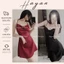 HT156 Váy ngủ 2 dây cổ đổ dáng suông xẻ hông sang chảnh,đồ ngủ lụa đơn giản tôn dáng HT156