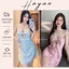 HT173 Váy ngủ sexy xoắn ngực kèm ĐỆM LÓT, đầm ngủ lụa dáng suông quyến rũ HT173 MÚT
