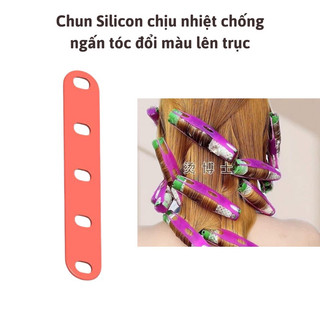 Chun Chịu Nhiệt Chống Ngấn Uốn Tóc Túi 20 Cái ,Dùng Cố Định Trục Uốn Nóng Lạnh Đổi Màu Khi Nhiệt Độ Cao