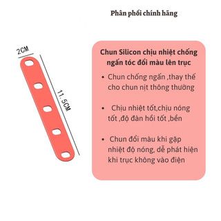 Chun Chịu Nhiệt Chống Ngấn Uốn Tóc Túi 20 Cái ,Dùng Cố Định Trục Uốn Nóng Lạnh Đổi Màu Khi Nhiệt Độ Cao