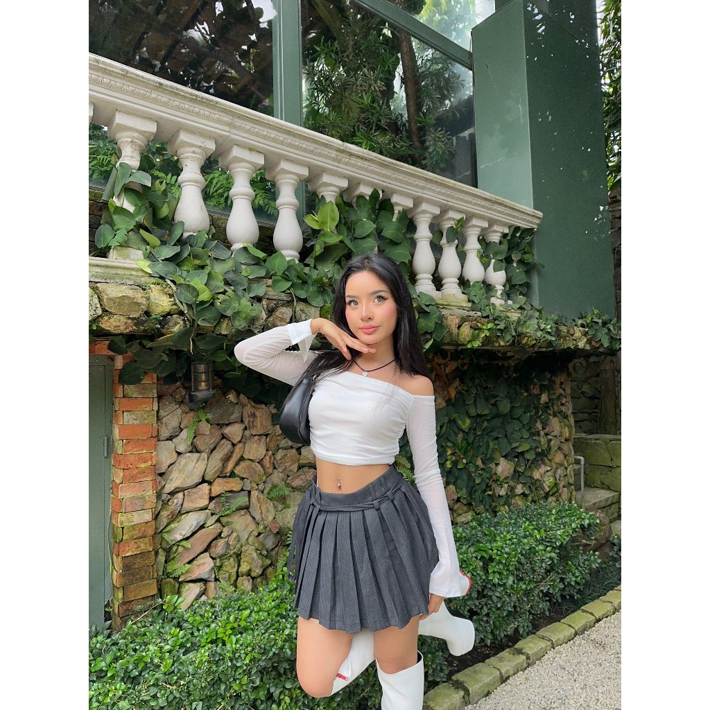 Chân Váy Mini Xếp Ly Cạp Thấp Pepper Clothing Váy Dáng Xoè Trendy Có Quần Bên Trong Kèm Dây Thắt Lưng - Paula Skirt | BigBuy360 - bigbuy360.vn