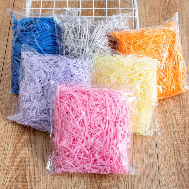 Giấy rơm,giấy rối lót hộp quà, gói 60gr | Shopee Việt Nam