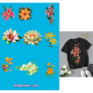 Hình ỦI ÉP NHIỆT-HÌNH HOA ỦI ÁO -ủi trực tiếp tại nhà bằng bàn ủi(THEO YÊU CẦU IN BOX SHOP) Gía khuyến mãi