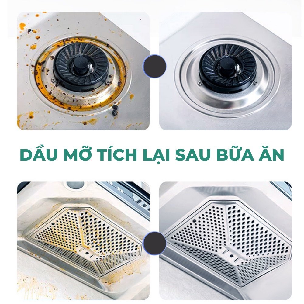 Tẩy dầu mỡ bếp - Xoong nồi - Nguyên Hoàng