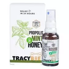 CHÍNH HÃNG GIAO HỎA TỐC HÀNG NGÀY Xịt họng keo ong Propolis Mint and Honey Tracybee giảm viêm, đau họng chai 30ml