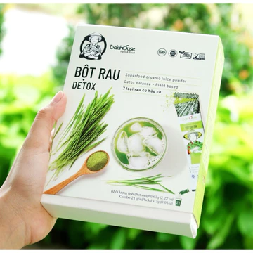 Bột Cần Tây, Rau Má, Diếp Cá, Cỏ Lúa Mì, Cải Xoăn, Củ Dền, Cải Bó Xôi Combo 7 Vi Bột Rau Củ Thải Độc Dalahouse